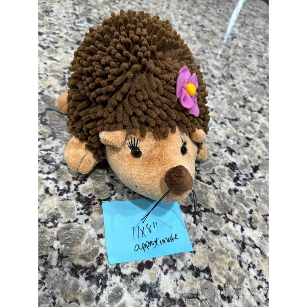 ABC Bakers Girl Scout Hedgehog Plush Brown Pink Flower 2015-2016 New England Toy